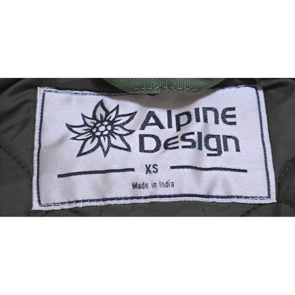 Alpine Design Quilted Lined Chore Coat Womens XS Lush Olive NWT - Picture 11 of 12